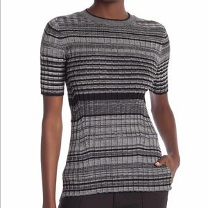 Helmet Lang Merino Wool Striped Knit Sweater